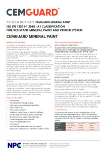 Cemguard Masonry Paint Technical Data Sheet